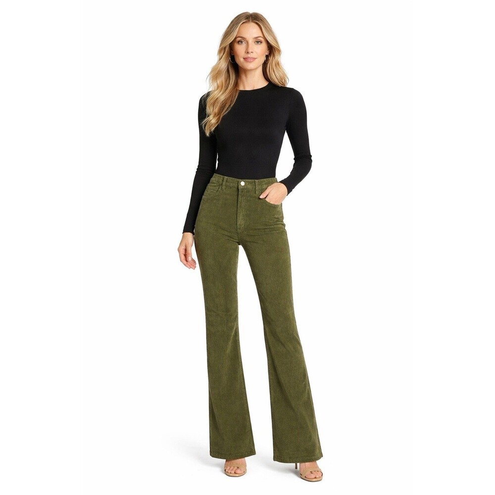 Joe’s Jeans Olive Green High Rise Flare Pants Women’s 32